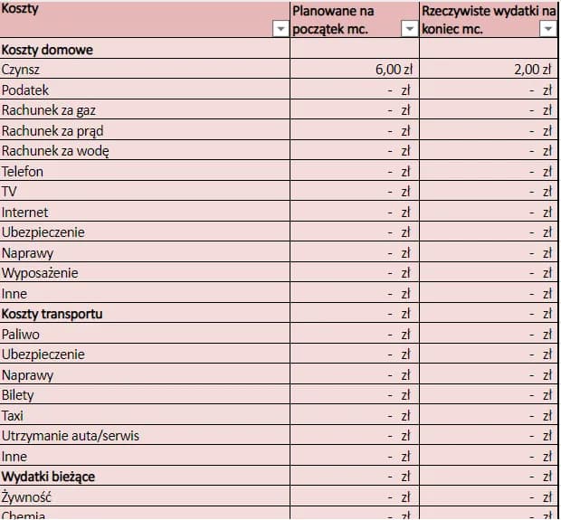 Skuteczny szablon budżetu domowego - pobierz i zaplanuj finanse